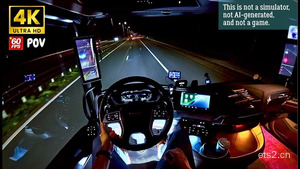 【4K60帧】真实欧卡第一视角?驾驶达夫XG重卡从德国开往荷兰，从白天到黑夜（纯粹的引擎声）日落高速公路！260118 | 作者：Niko Timer